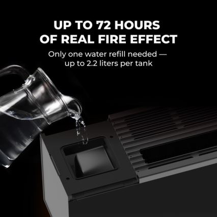 AENO - Viedais elektriskais tiešais sildītājs/konvektors 1000/2000W melns