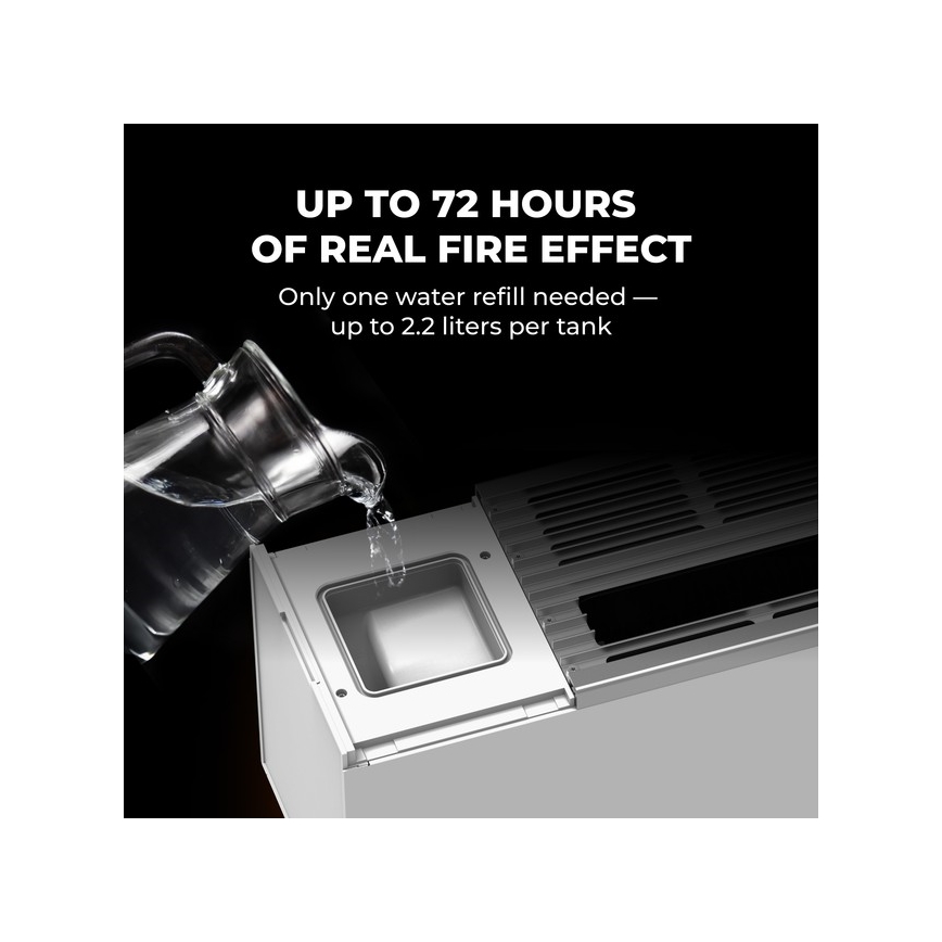 AENO - Viedais elektriskais tiešās darbības sildītājs/konvektors 1000/2000W balts