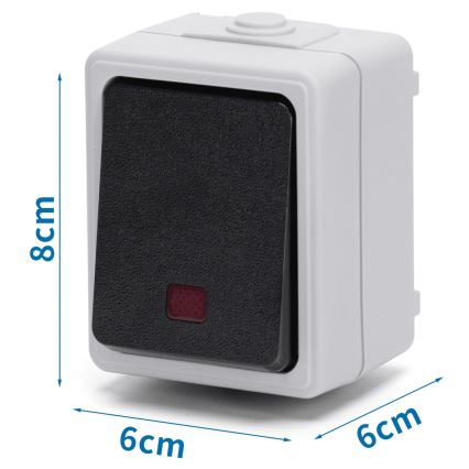Aigostar - 1 pogas slēdzis IP54