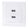 Aigostar - 2x USB-A barošanas rozete ar rāmi, balta