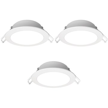 Aigostar - 4,8W LED vannas istabas griestu gaismekļu komplekts 3x LED/230V IP65 balts