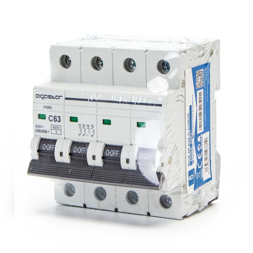 Aigostar - 4-fāžu automāts 4P-63A-C 400V