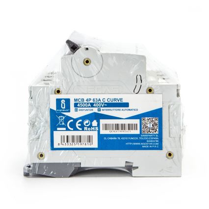 Aigostar - 4-fāžu automāts 4P-63A-C 400V