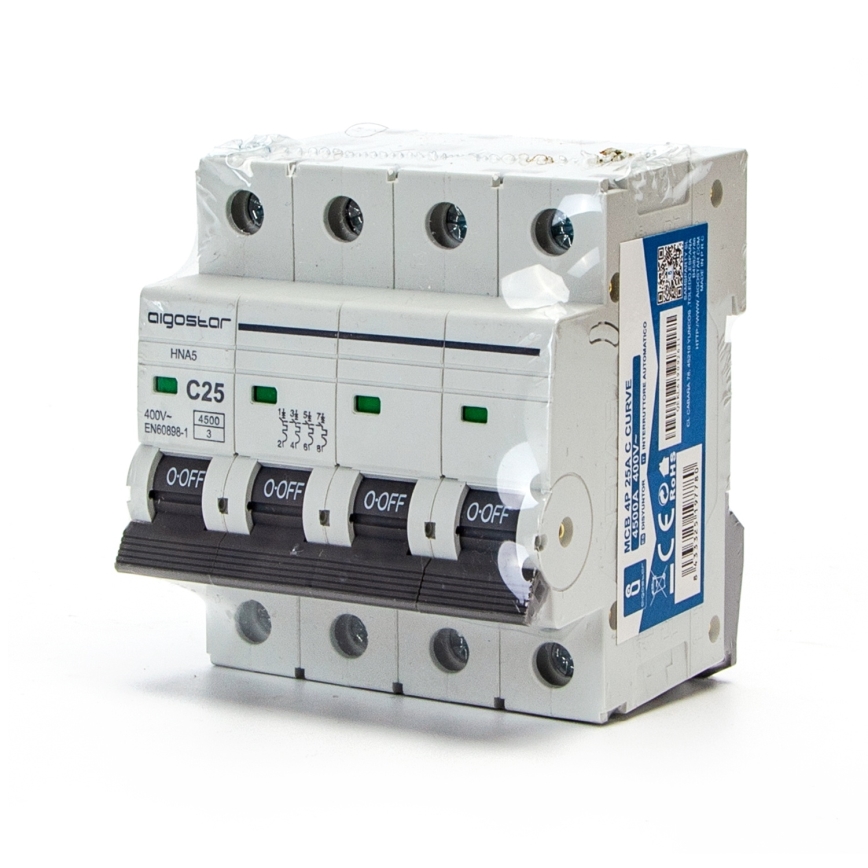 Aigostar - 4-polu automāts 4P-25A-C 400V