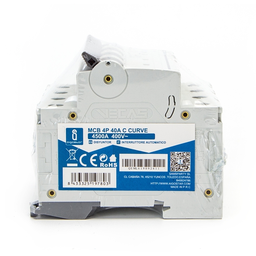Aigostar - 4-polu automāts 4P-40A-C 400V