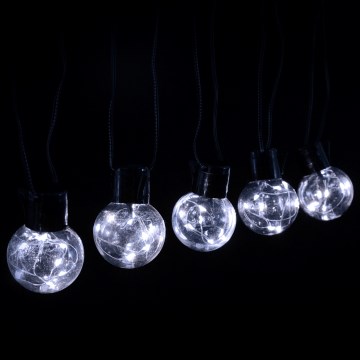 Aigostar - āra dekoratīvā LED virtene 160xLED 10m IP44 auksti balta