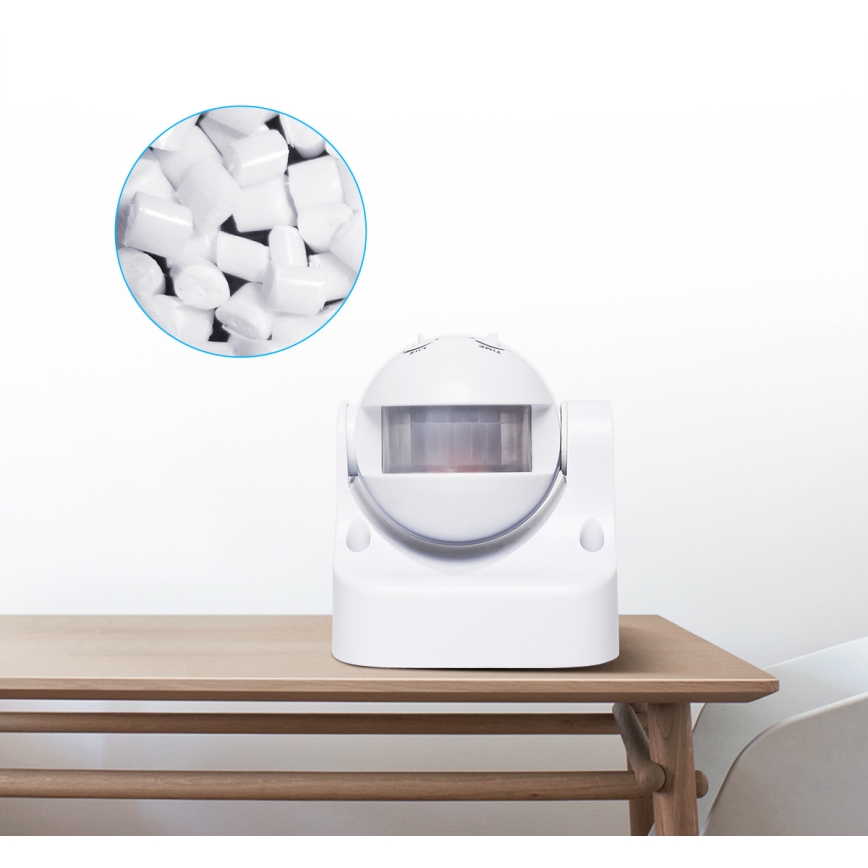 Aigostar - Āra infrasarkanais kustību sensors 230V IP44 balts