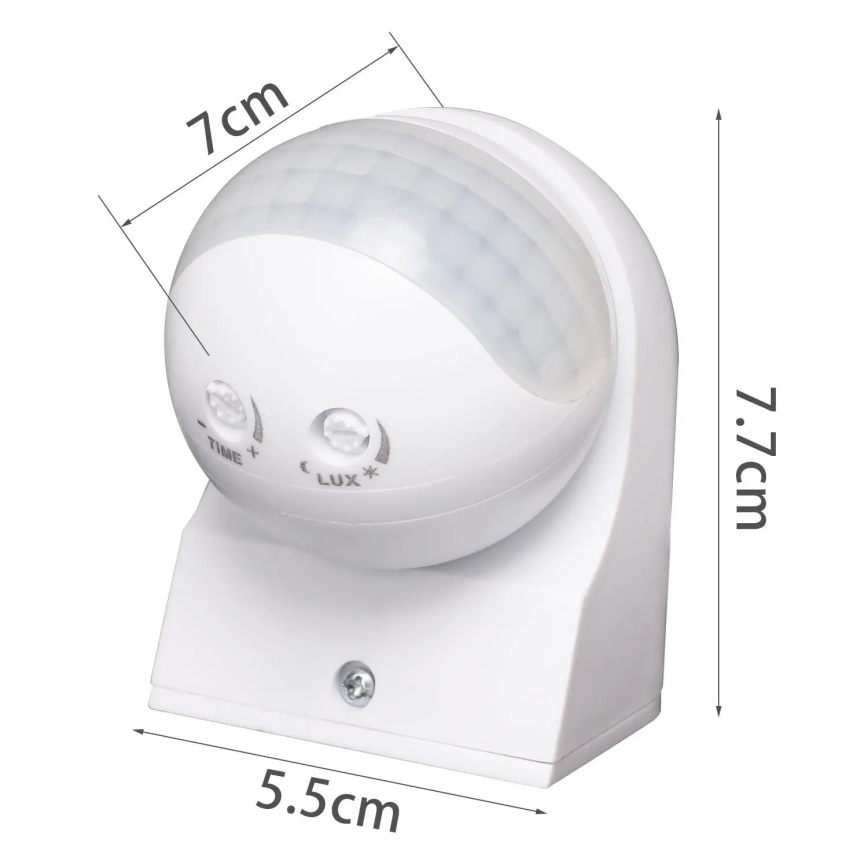 Aigostar - Āra infrasarkanais kustību sensors 230V IP44 balts