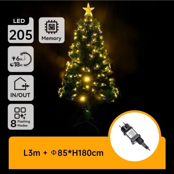 Aigostar - Āra LED Ziemassvētku eglīte LED/6W/230V 180 cm IP44 silti balta