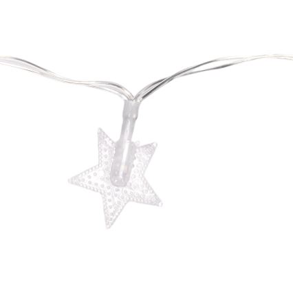 Aigostar - LED āra Ziemassvētku virtene 100xLED/8 režīmi 3xAA 10 m IP44 auksta balta