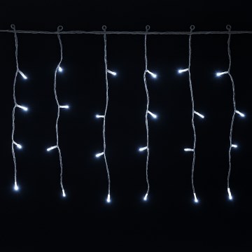 Aigostar - Āra LED Ziemassvētku virtene 200xLED/3,6W/230V/8 režīmi 10x0,4m IP44 auksti balta