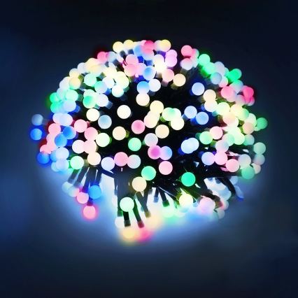 Aigostar - āra LED Ziemassvētku virtene 50xLED/8 funkcijas 3xAA 5,3m IP44 daudzkrāsaina