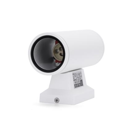 Aigostar - Āra sienas lampa 2xGU10/230V balta IP65 apaļa