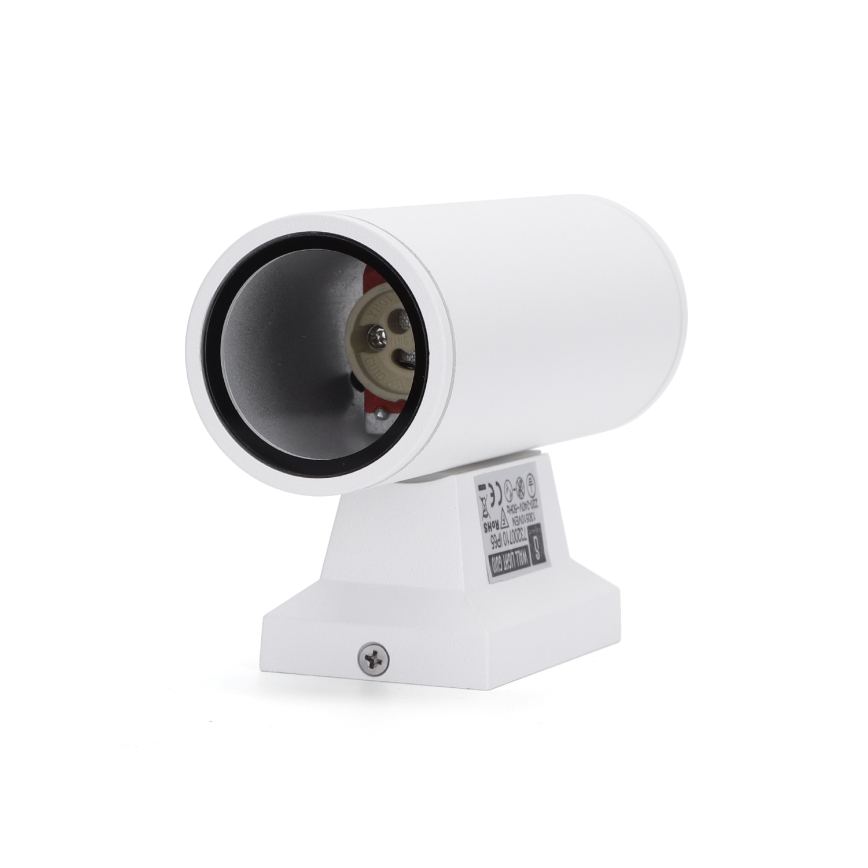 Aigostar - Āra sienas lampa 2xGU10/230V balta IP65 apaļa