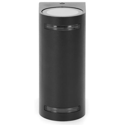 Aigostar - Āra sienas lampa 2xGU10/35W/230V melna IP54
