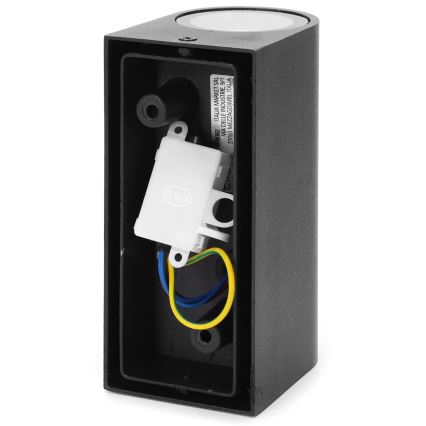Aigostar - Āra sienas lampa 2xGU10/35W/230V melna IP54