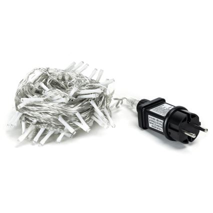 Aigostar - āra Ziemassvētku LED virtene 100 LED / 8 funkcijas 13 m IP44 auksti balta