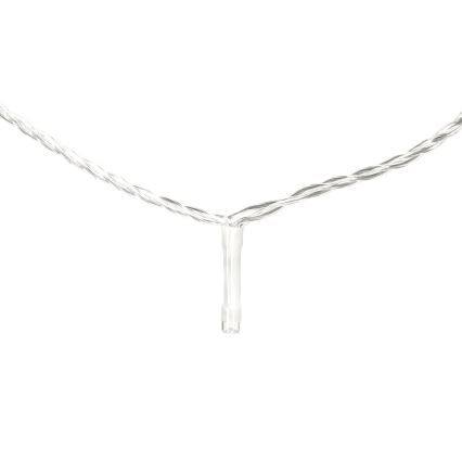 Aigostar - āra Ziemassvētku LED virtene 100 LED / 8 funkcijas 13 m IP44 auksti balta