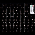 Aigostar - Āra Ziemassvētku LED virtene 150 LED/6W/230V/8 režīmi 1,5x1m IP44 auksti balta + ar tālvadības pulti