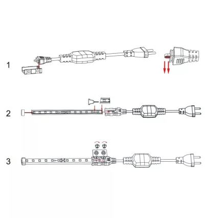 Aigostar - barošanas avots LED lentēm 8 mm 600W/230V balts