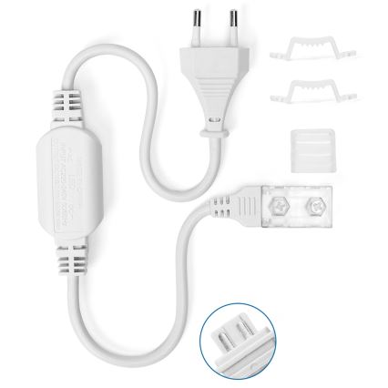 Aigostar - Barošanas avots LED sloksnēm 10 mm 600W/230V balts
