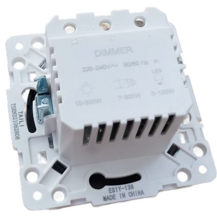 Aigostar - Bezrāmja gaismas regulators 250V/10A melns