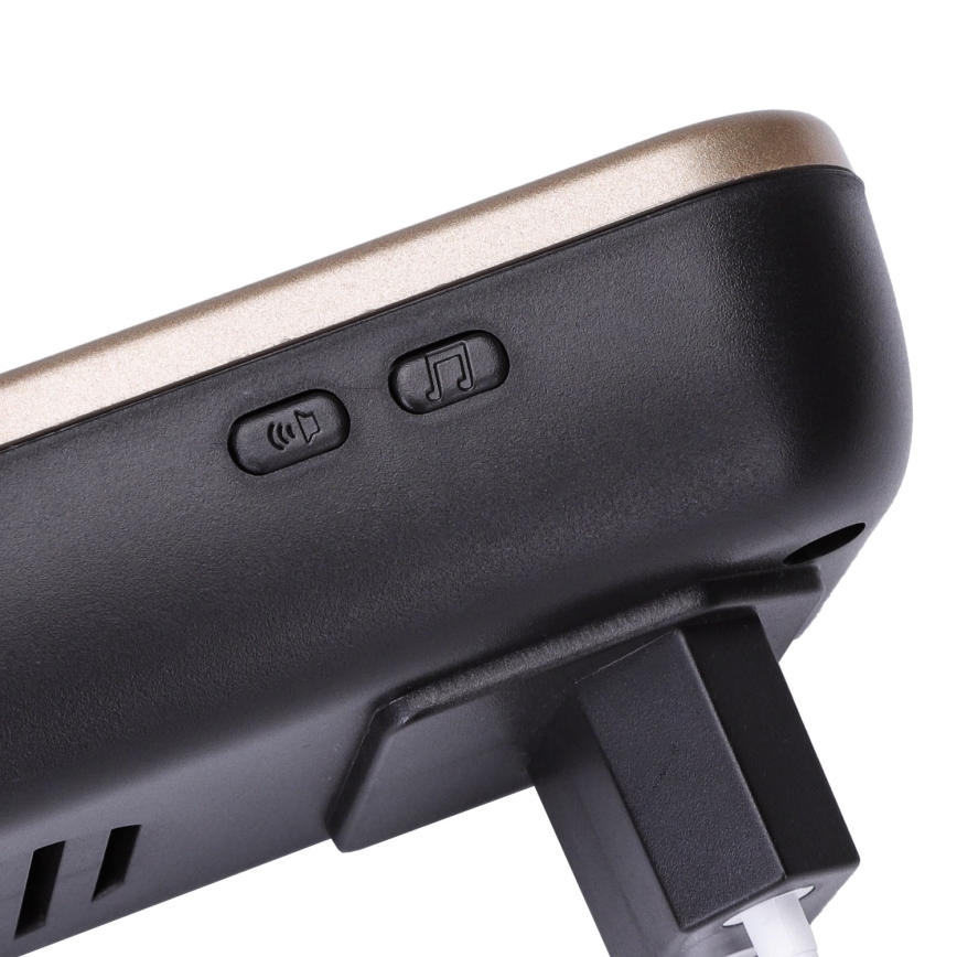 Aigostar - Bezvadu durvju zvans kontaktligzdai 230V/12V IP44 melns