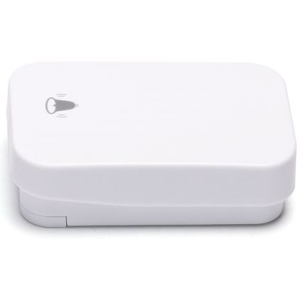 Aigostar - Bezvadu kontaktligzdas durvju zvans 1Z 230V IPX4 balta
