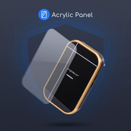 Aigostar - Bezvadu kontaktligzdas durvju zvans 230V IP44 melna