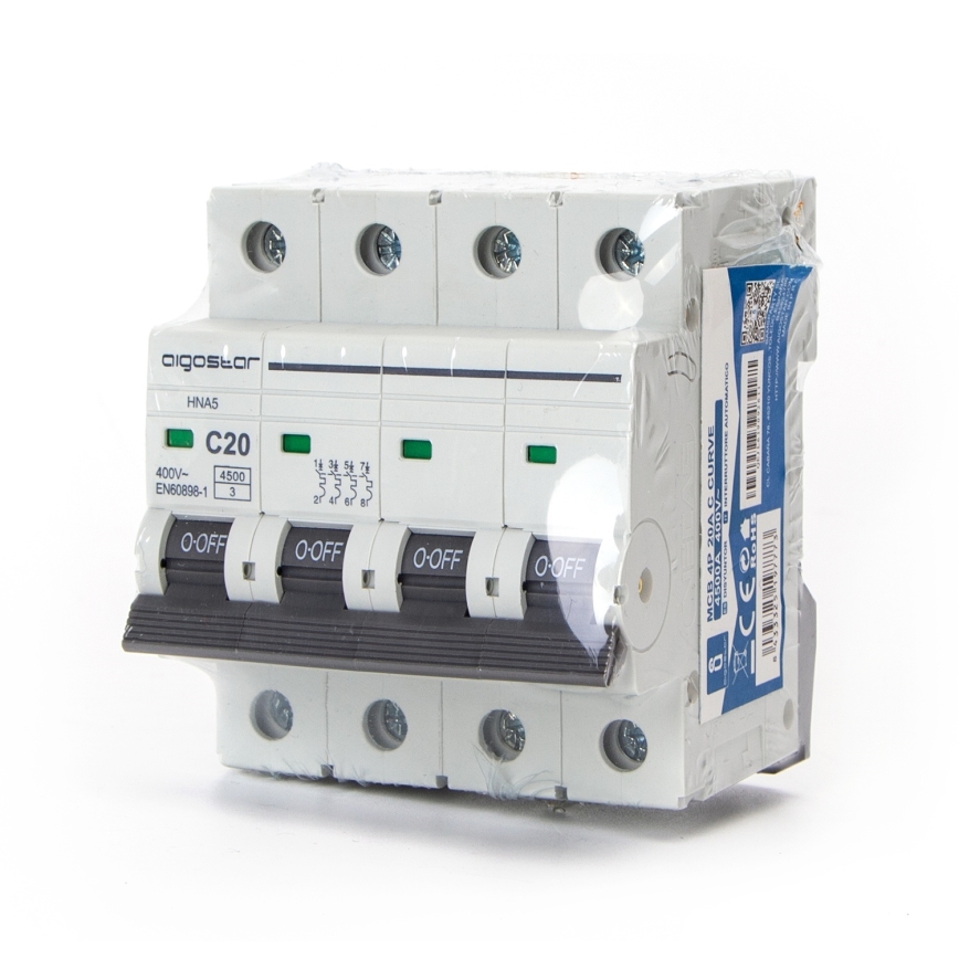 Aigostar - Četru polu automāts 4P-20A-C 400V