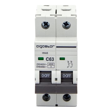 Aigostar - Divfāzu automāts 2P-63A-C 230-400V