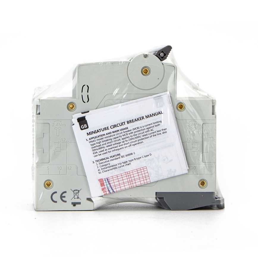 Aigostar - Divfāzu automāts 2P-63A-C 230-400V