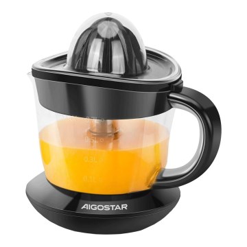 Aigostar - Elektriskā citrusaugļu spiede 1l 40W/230V melna