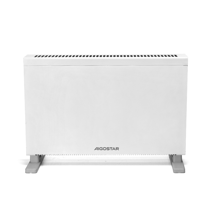 Aigostar - Elektriskais tiešsildītājs/konvektors ar LCD displeju ECO/1250/2000W/230V + tālvadības pults