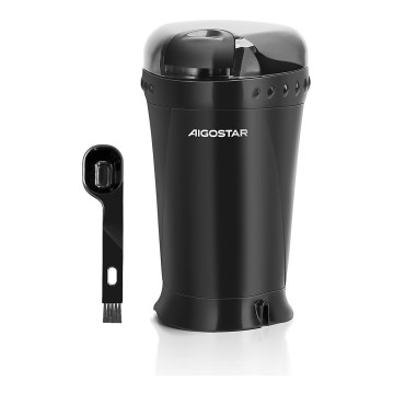 Aigostar - Elektriskās kafijas pupiņu dzirnaviņas 60g 200W/230V melna