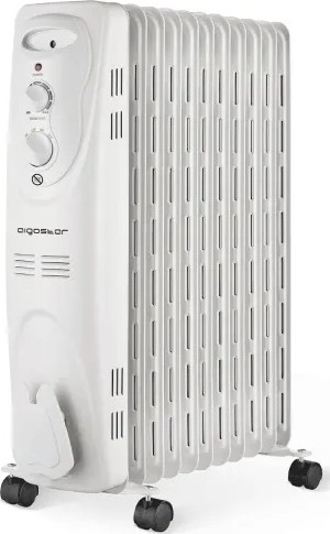 Aigostar - Eļļas radiators ar 11 ribām 2300W/230V balts