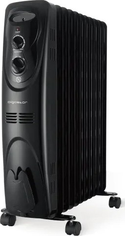 Aigostar - eļļas radiators ar 11 sekcijām 2300W/230V melns
