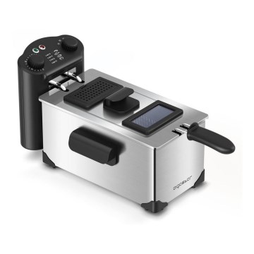 Aigostar - Fritēšanas ierīce 2200W/230V 3 l melna/hroms