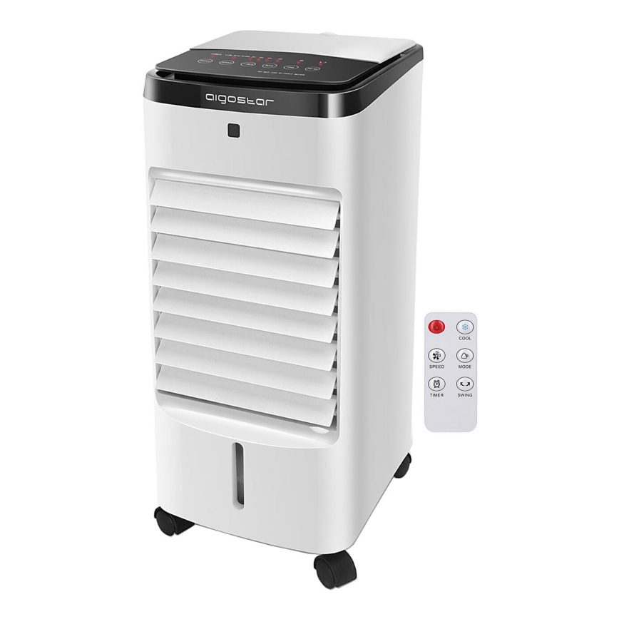 Aigostar - Gaisa dzesētājs 60W/230V balta/melna + tālvadības pults