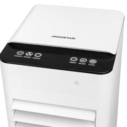 Aigostar - Gaisa dzesētājs 80W/230V balta + tālvadības pults