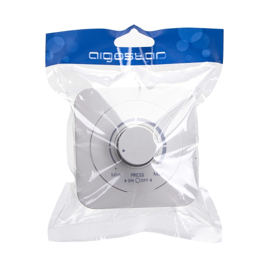 Aigostar - Gaismas regulators ar rāmi 250V/10A balts