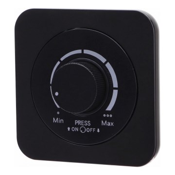 Aigostar - Gaismas regulators ar rāmi 250V/10A melns