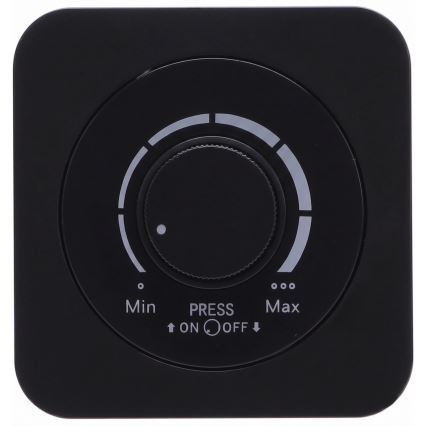 Aigostar - Gaismas regulators ar rāmi 250V/10A melns