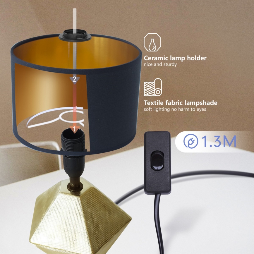 Aigostar - Galda lampa 1xE14/40W/230V