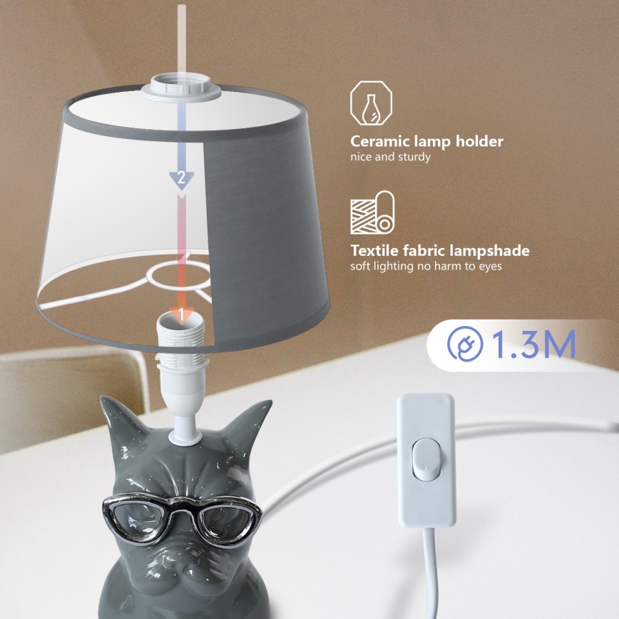 Aigostar - Galda lampa 1xE14/40W/230V