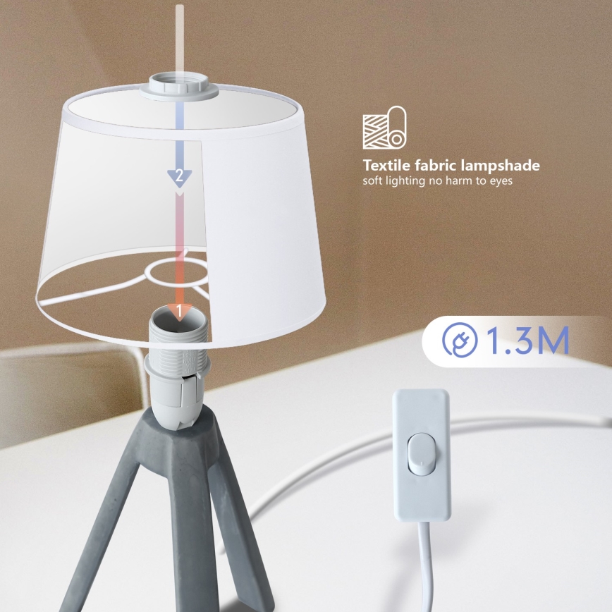 Aigostar - Galda lampa 1xE14/40W/230V