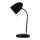 Aigostar - Galda lampa 1xE27/36W/230V melna/hroms