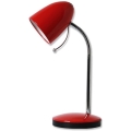 Aigostar - Galda lampa 1xE27/36W/230V sarkana/hroma