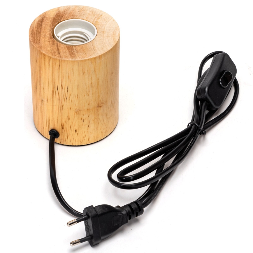 Aigostar - Galda lampa 1xE27/60W/230V bēša