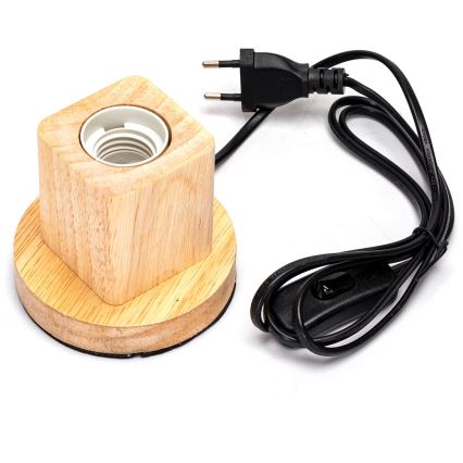 Aigostar - Galda lampa 1xE27/60W/230V bēša